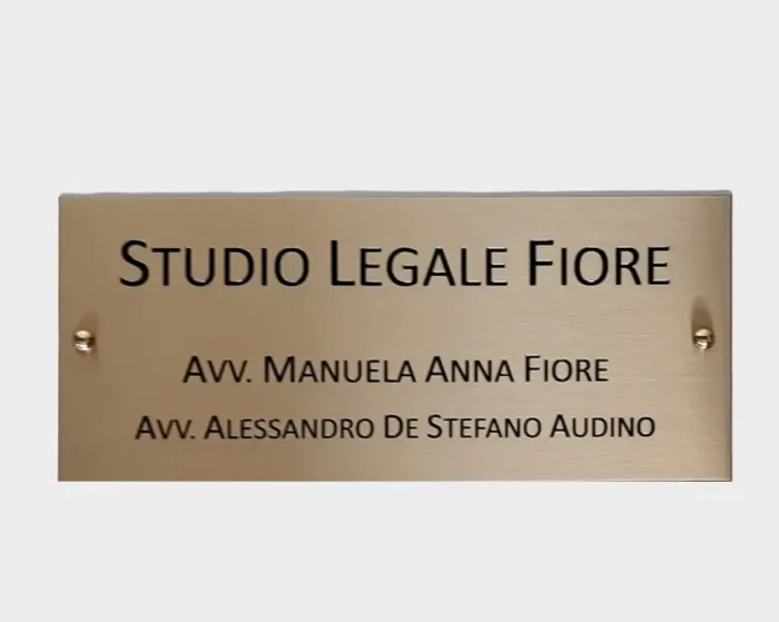 targa ottone studio legale